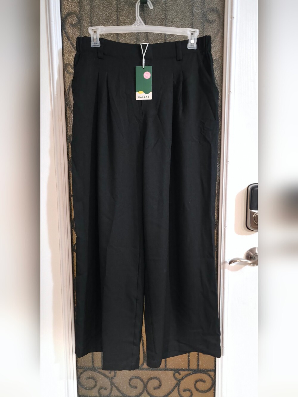 Halara Black Wide-Leg Pants - Picture 2 of 4